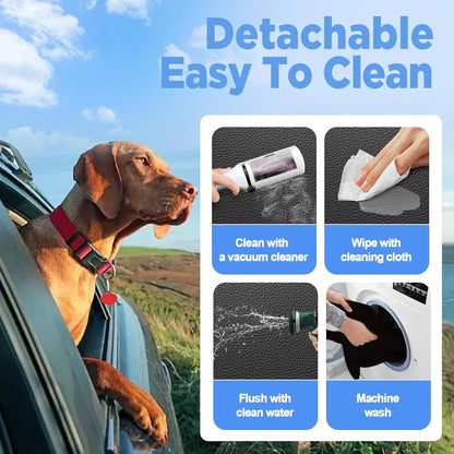 Premium Waterproof Dog Rear Seat Extender and Car Seat Cover, Enhanced Durability and Safety Features, Easy to Clean, Foldable Dog Bed, Supports Up to 400 Pounds