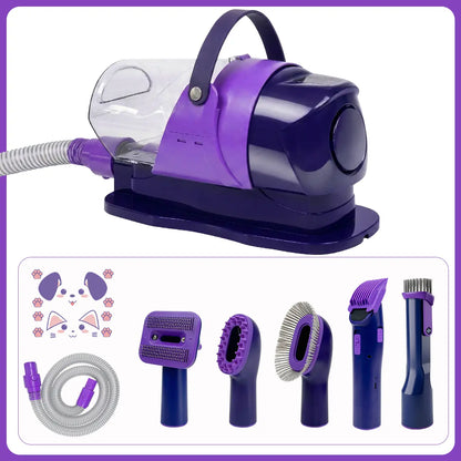 Anlecity 6-in-1 Pet Grooming Vacuum System for Dogs and Cats, 3L Capacity, Adjustable Suction Modes, Low Noise Hair Removal Trimmer with Guide Combs, Efficient All-in-One Home Grooming Solution