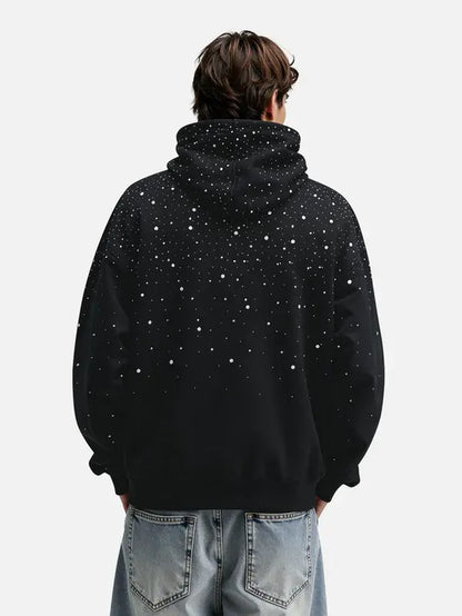 Aelfric Eden Pullover Hoodie Loose Fit Long Sleeve Rhinestone Vintage Washed Fall Fashion Y2K Unisex Casual Streetwear Top