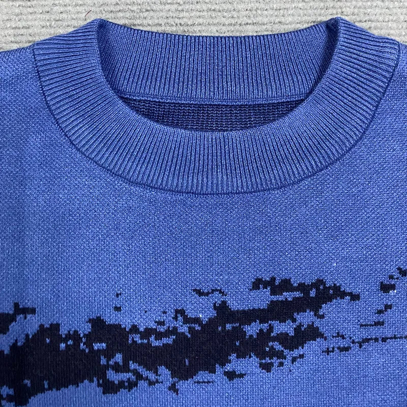 2024 Hip-Hop Street Gothic Wool Retro Pullover Sweater for Men and Women - Y2K Harajuku Punk Knitwear