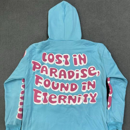 Y2K Streetwear Graphic Hoodie with Star Letter Design - Harajuku Anime-Inspired Pullover for Men and Women